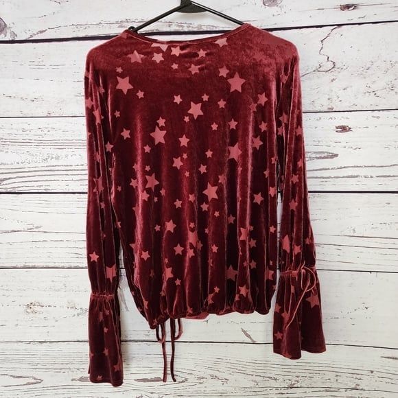 Vintage Havana Velvet Long Sleeve Shirt Medium  NWT - Picture 3 of 5